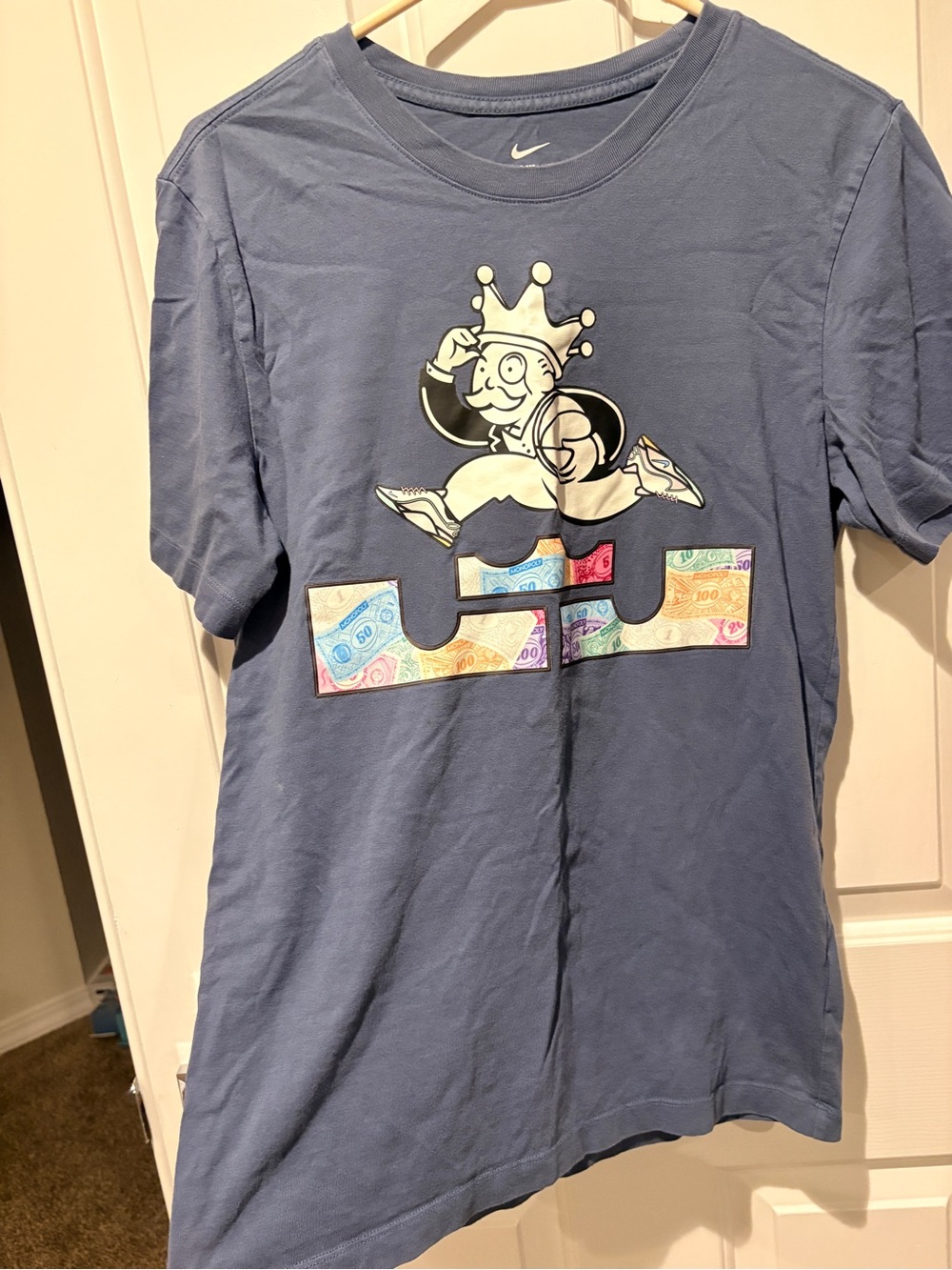 Nike LeBron Graphic T‑Shirt with Crowned Monopoly Character